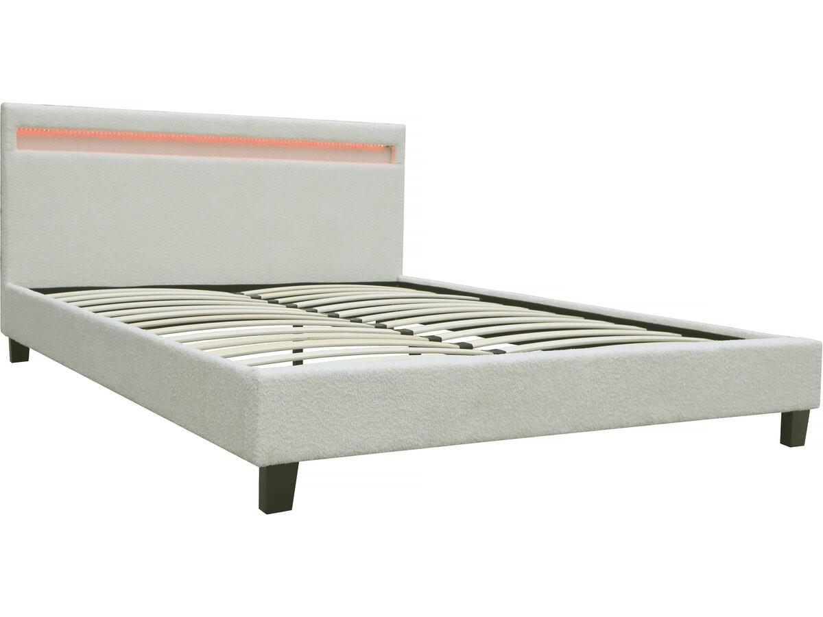 POLSTERBETT Maria Creme - Creme, Holzwerkstoff/Textil (160/200cm) - Habitat Garten