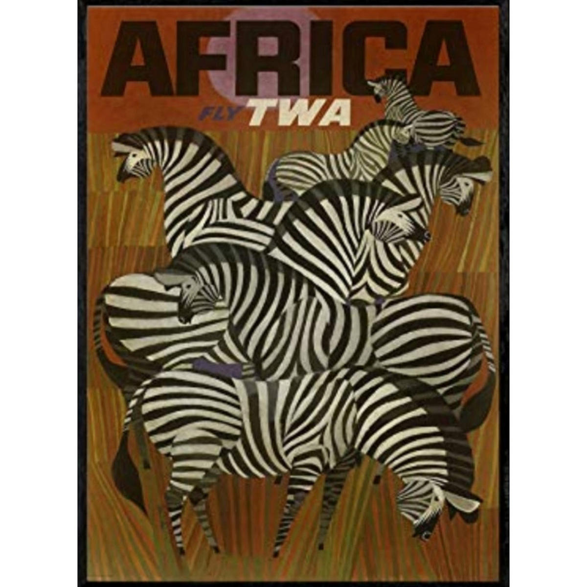 POSTER Zebras In Afrika A3 Rahmenlos - Klar, Papier (29.7/5/42cm) - Nacnic