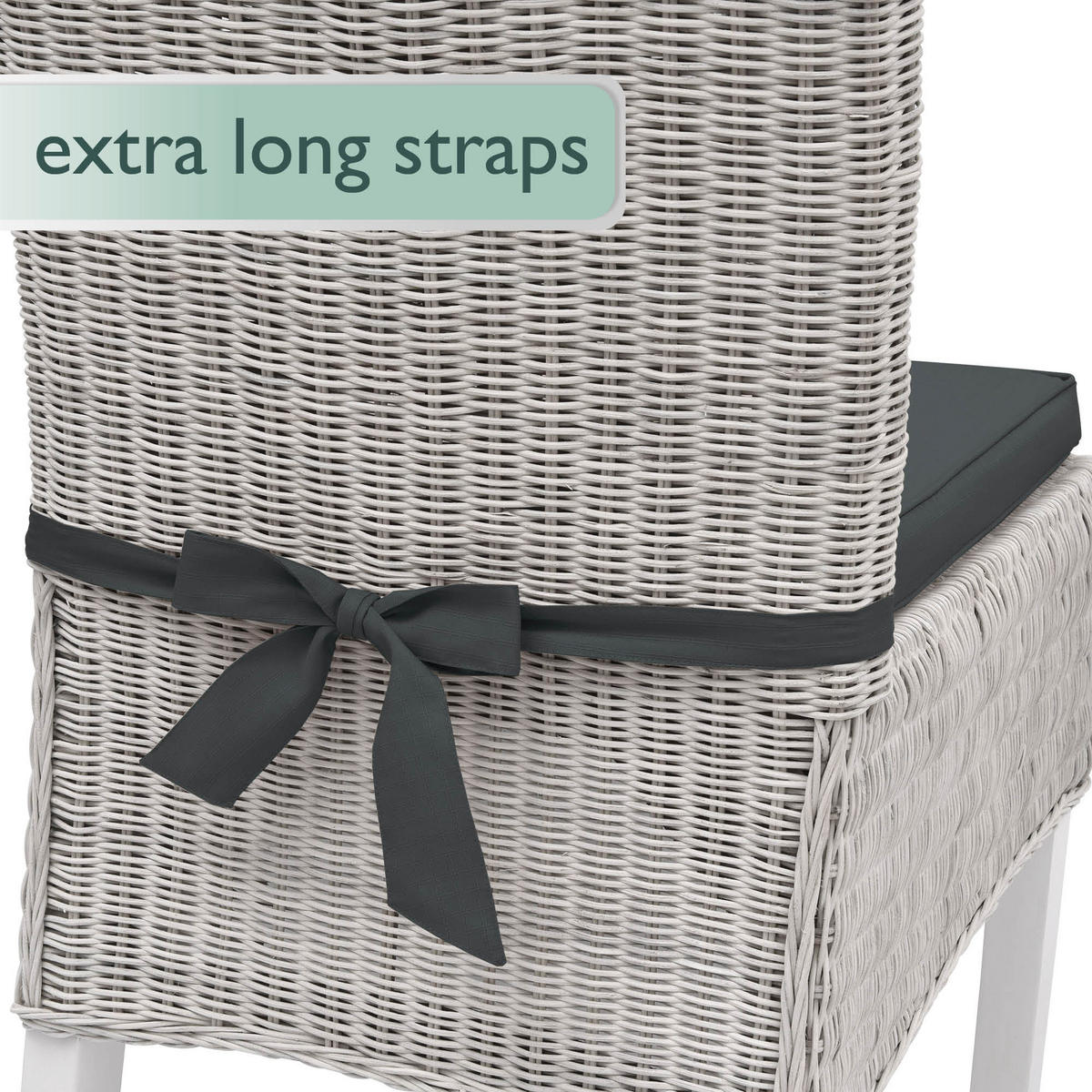 STUHLKISSEN Pia 45/40/5 cm Graphitgrau 4tlg - Grau, Textil (40/45cm) - Beautissu 