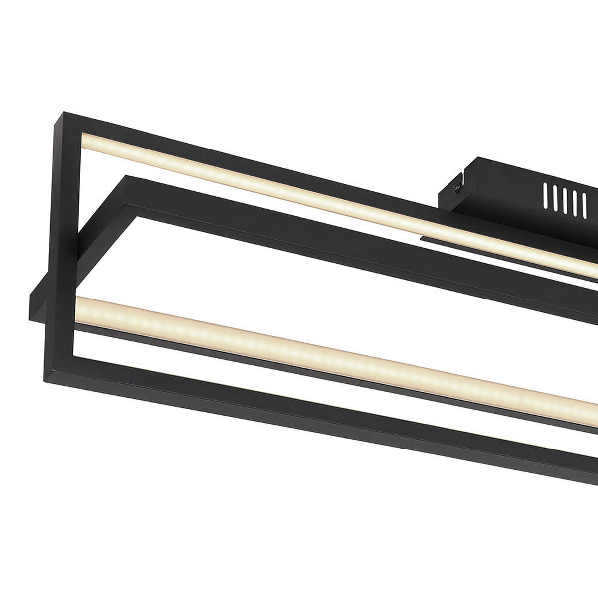 LED DECKENLEUCHTE FLIPS Schwarz Metall - Schwarz, Metall (82/18/21.5cm) - Globo Lighting