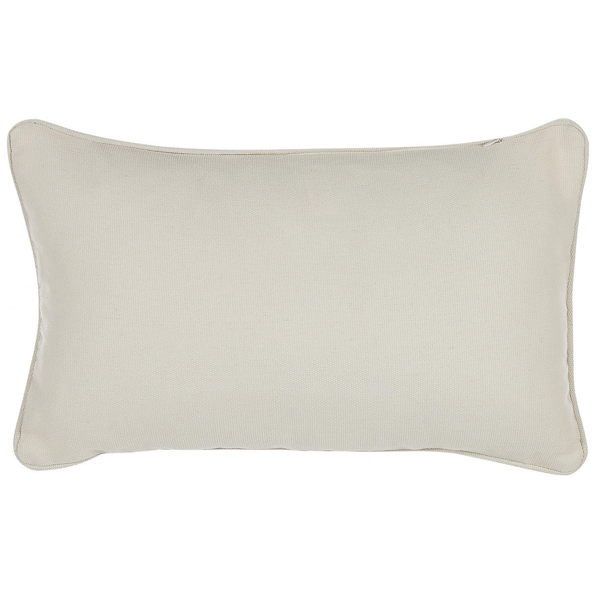 DEKOKISSEN 2er-Set Weiß 30/50 cm Heliotrope - Weiß, Textil (30/50cm) - Beliani