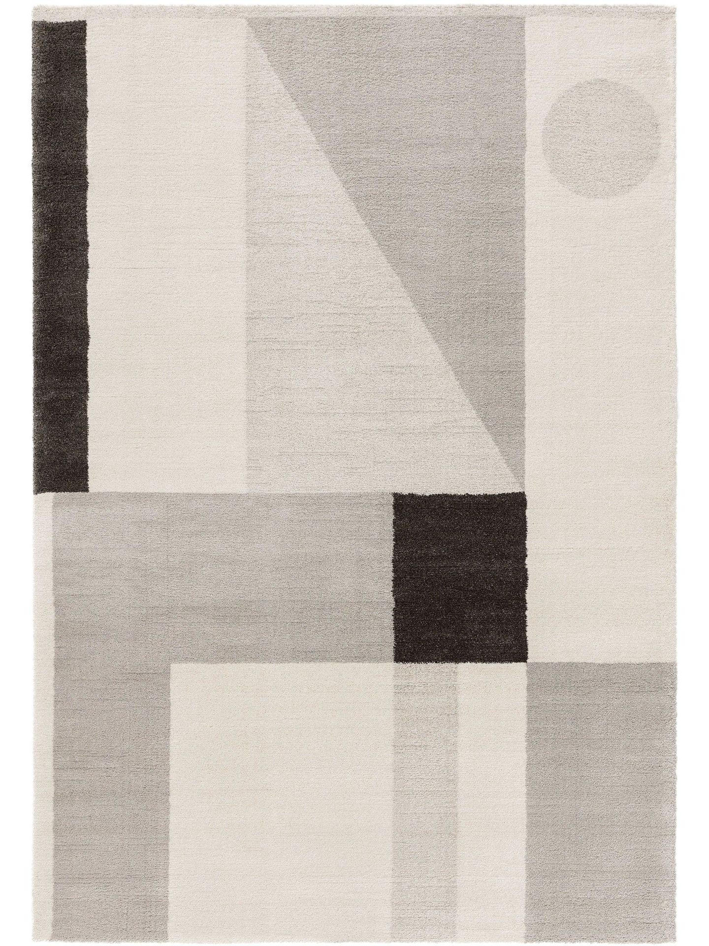 TEPPICH Tacoma Cream/Grau 160x230 cm - Beige/Grau, Kunststoff (160/1cm) - KUNSTLOFT