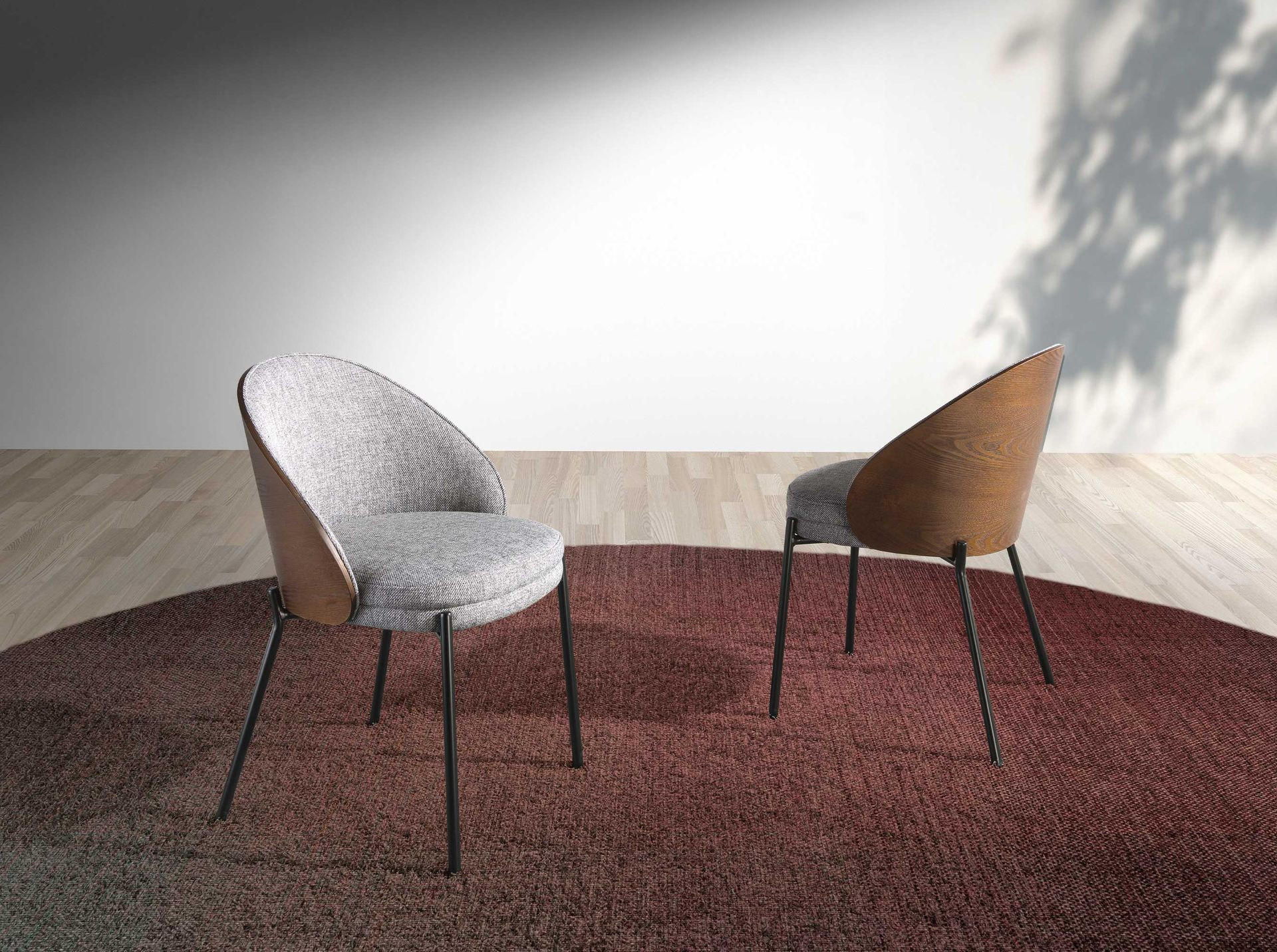 Thumbnail - Angel Cerda Stuhl, Walnuss, Holz, Echtholz,Schima, Uni, 1-Sitzer, Füllung: Polyurethan (PUR),Polyurethan (PUR),Polyureth...