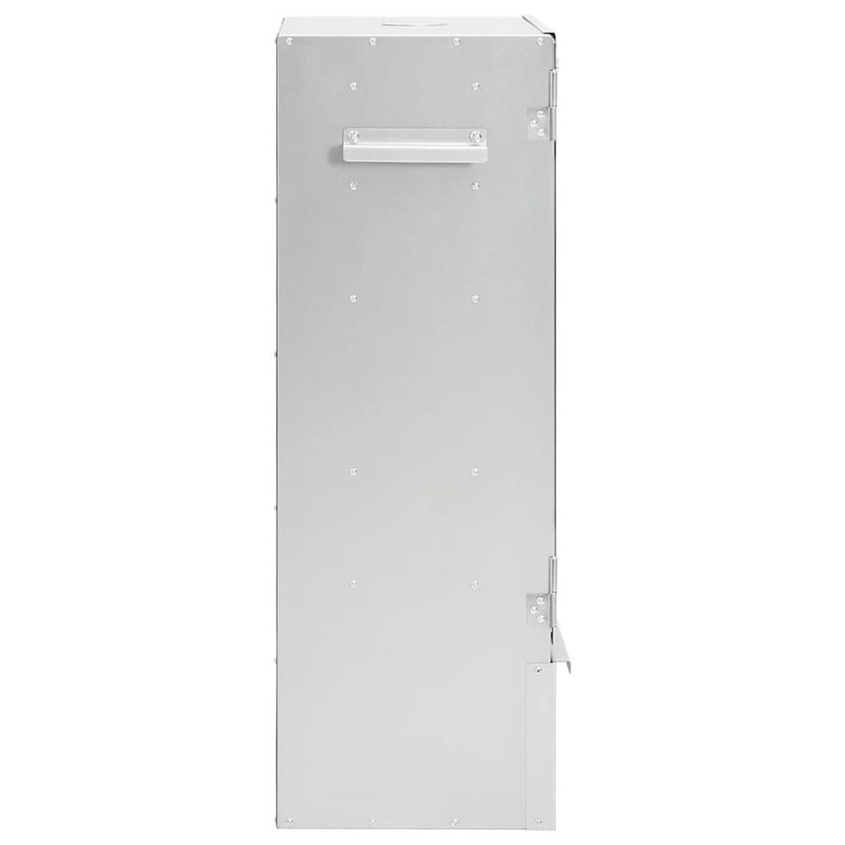 RÄUCHEROFEN Mit Kaltrauchgenerator Verzinkter Stahl - Silberfarben, Metall (44.5/83/29cm) - vidaXL