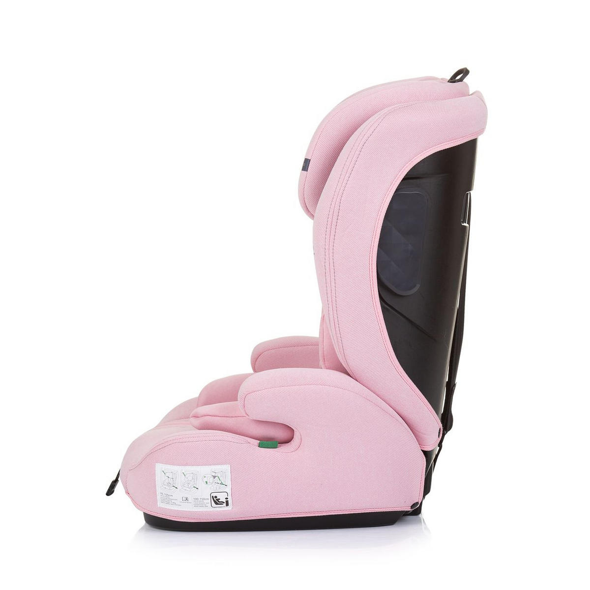 KINDERSITZ Icon i-Size (76-150cm) rosa Gruppe 1/2/3 Isofix verstellbar - Rosa, Kunststoff (44/61/45cm) - Chipolino