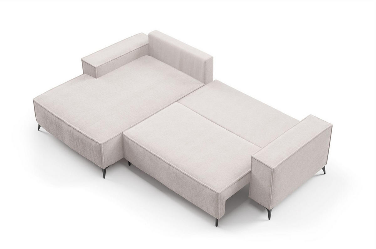 ECKSOFA Fiore - Altrosa, Holzwerkstoff/Textil (294/185cm) - Fun Möbel