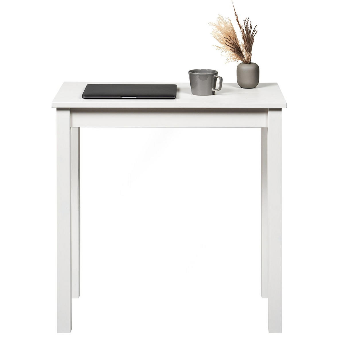 SCHREIBTISCH Massivholz 38/75/75 cm - Weiß, Holz (38/75/75cm) - hagge home