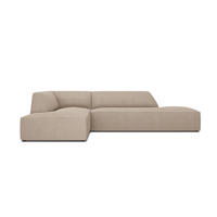 ECKSOFA links Ruby aus strukturiertem Stoff dunkelbeige 4 Sitzplätze - Taupe, Textil (180/273cm) - Micadoni