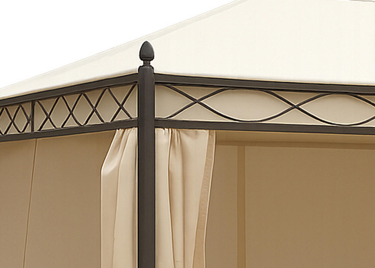 ERSATZDACH für Pavillon Rimini, Pavillondach 300x400cm, PVC-beschichtet, Farbe: écru - Naturfarben, Kunststoff (400/0.3/300cm) - TPFGarden