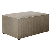 POLSTERHOCKER Karl - Hellbraun/Schwarz, Holz/Kunststoff (60/38/45cm) - MIRJAN24