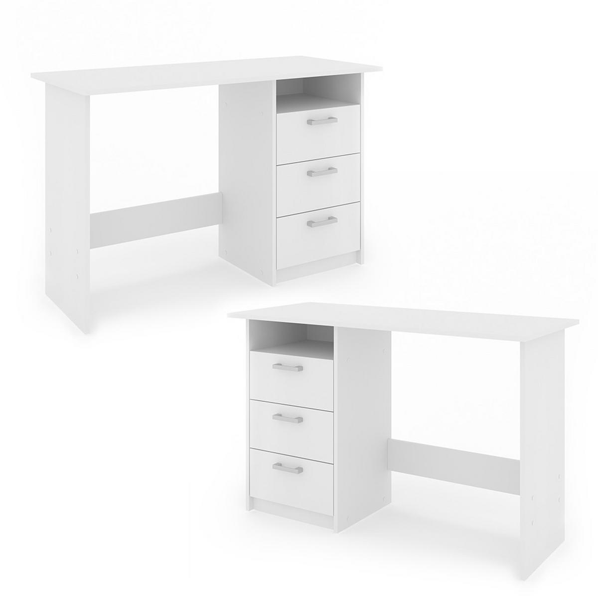 SCHREIBTISCH Meiko Weiß 120 x 50 cm - Weiß, Holzwerkstoff (50/120/76.6cm) - Vicco