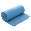FLEECEDECKE blau 130/160 cm Kettelrand Anti-Pilling - Blau, Textil (130/160cm) - wometo