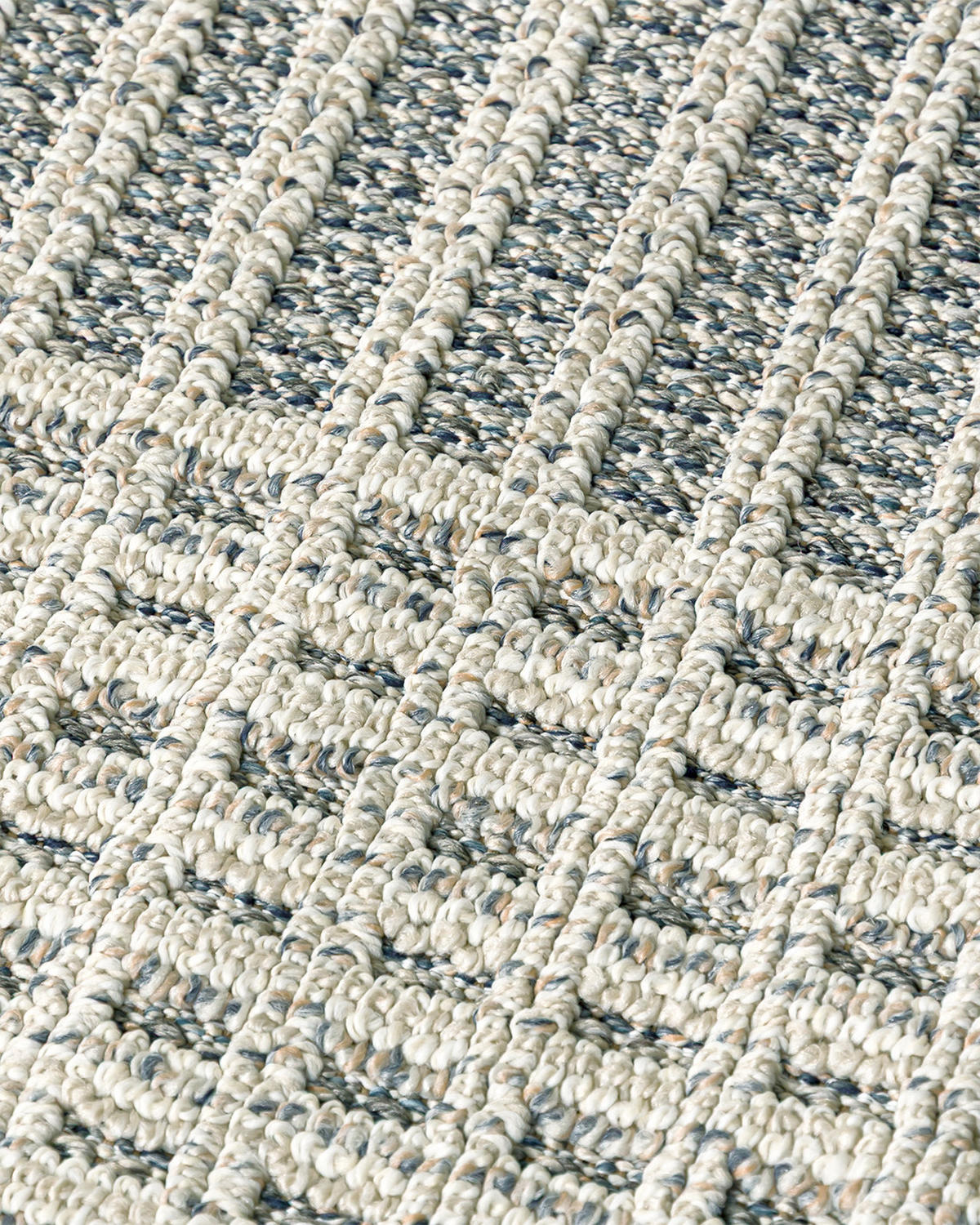 TEPPICH In-& Outdoor Cangas Plano Mazovia 120x170cm Beige Grau Abstrakt Kurzflor - Beige, Textil (120/170cm) - Mazovia