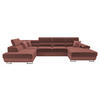 WOHNLANDSCHAFT Cotere Bis Premium, Seite: Links - Braun, Holz/Textil (345/91/202cm) - MIRJAN24