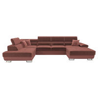 WOHNLANDSCHAFT Cotere Bis Premium, Seite: Links - Braun, Holz/Textil (345/91/202cm) - MIRJAN24