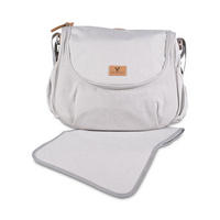 WICKELTASCHE Naomi beige Wickelunterlage, Schultergurt, Seitentaschen und Reißverschluss - Beige, Textil (10/32/40cm) - Cangaroo