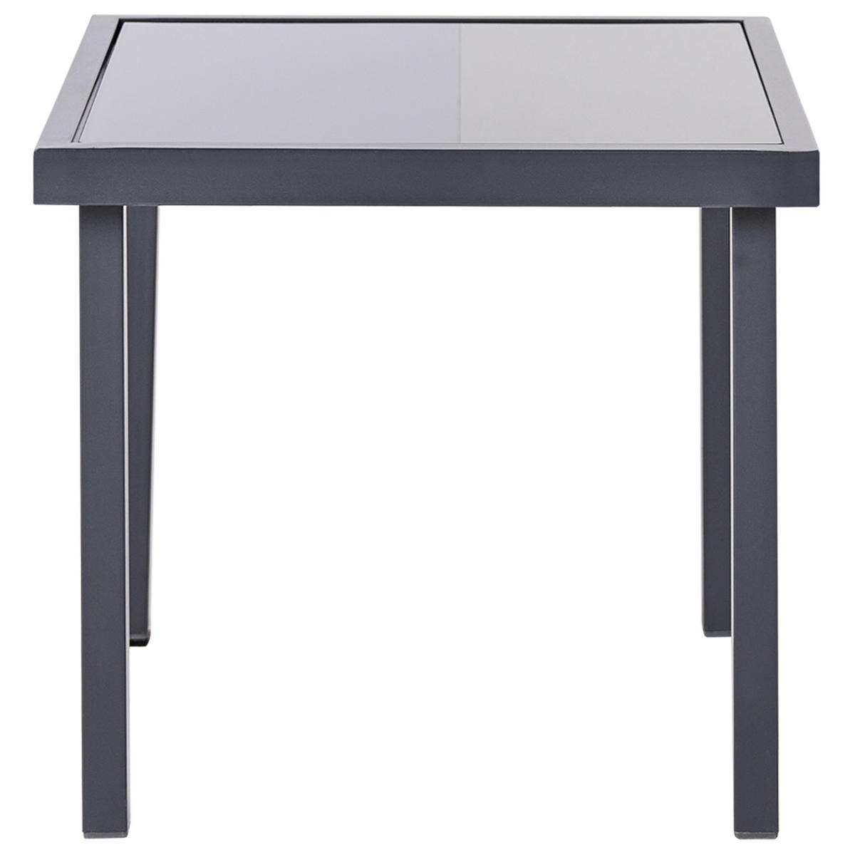 BISTRO-SET Metall Grau Tavoleto - Grau, Metall - Beliani