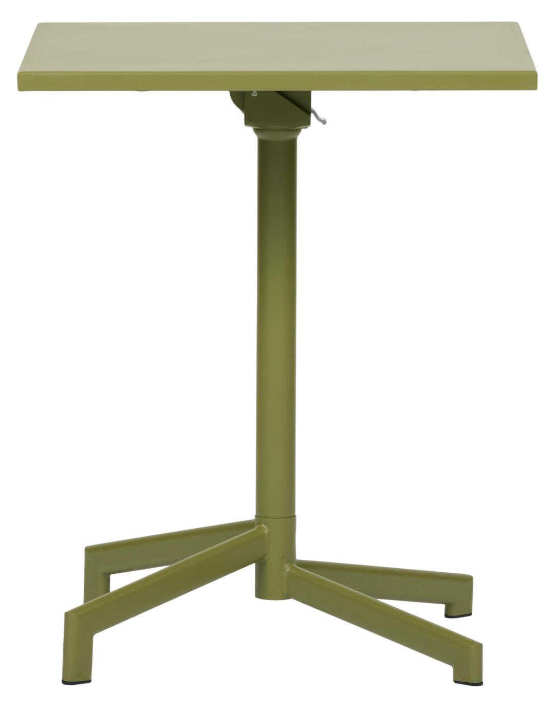 CAFÉTISCH, Adam, Grün, Stahl, 60 x 60 x 73 cm - Grün, Metall (60/60/73cm) - ebuy24