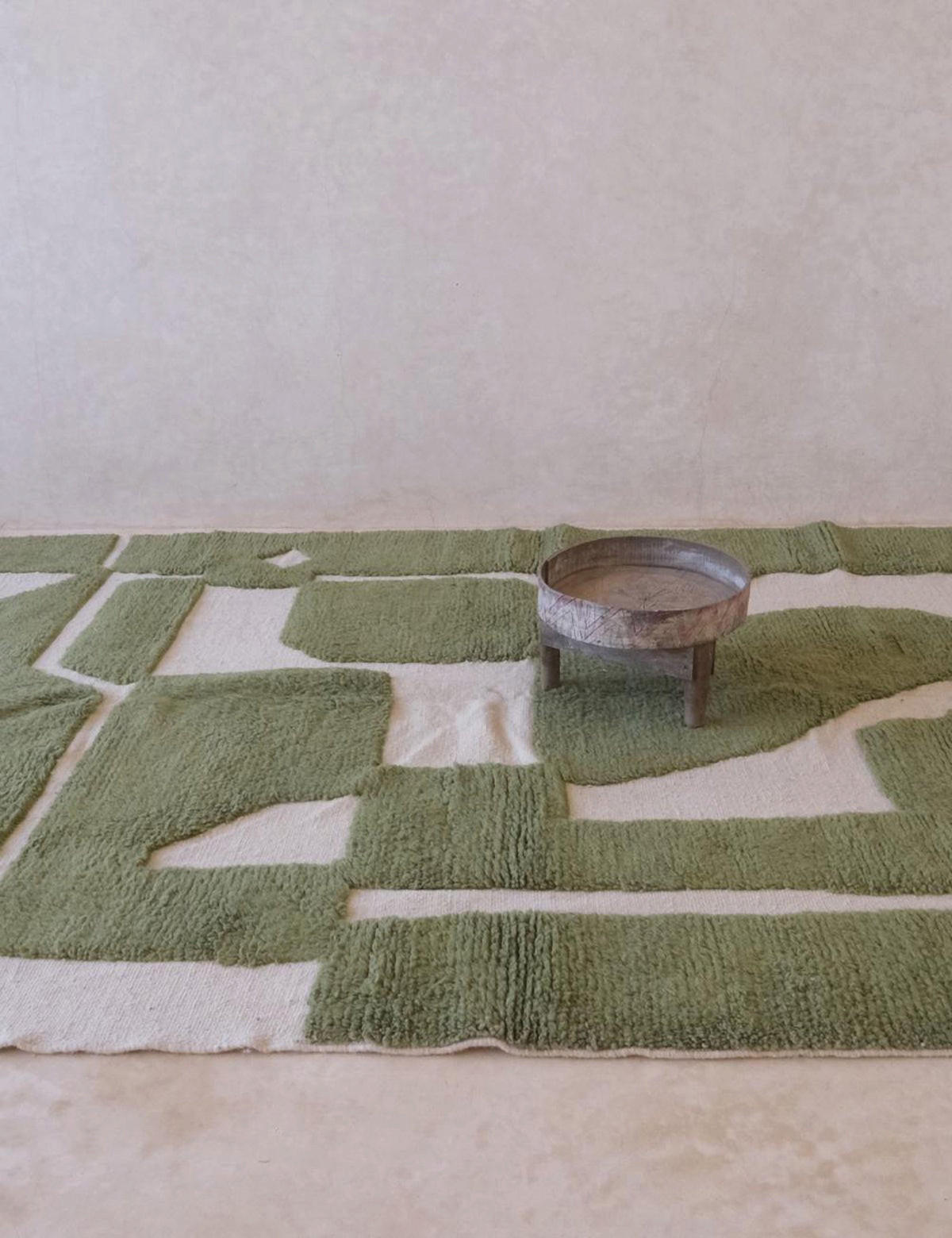 BERBERTEPPICH mit Reliefstruktur 211x 288 cm - Grün, Naturmaterialien (211/288cm) - AFK Living