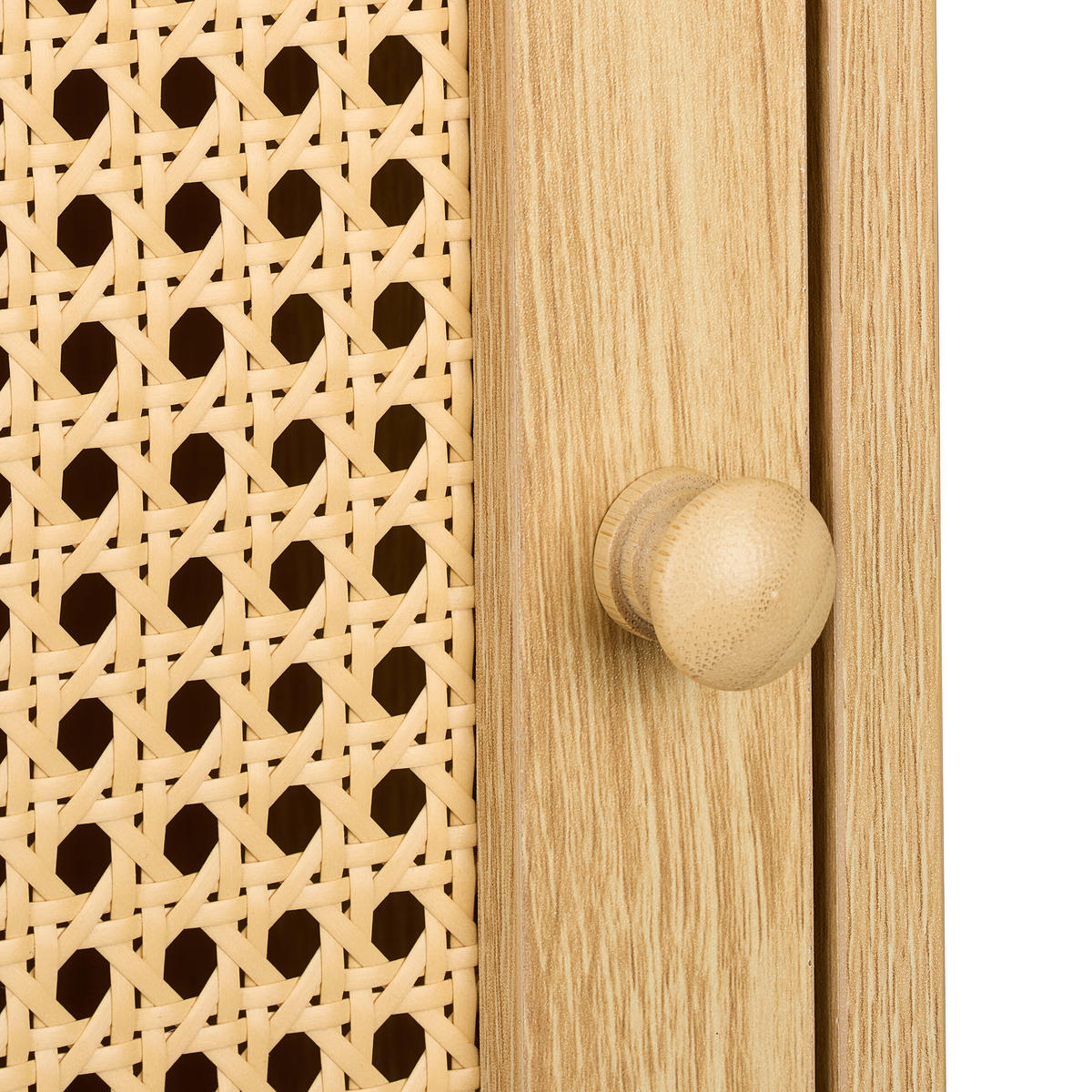 NACHTTISCH - Hellbraun, Holz/Holzwerkstoff (40/72/39cm) - Relaxdays