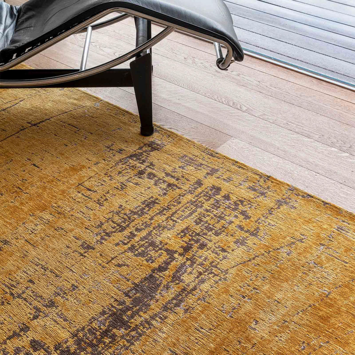 TEPPICH Liberty Gold Mad Men 80/150 cm - Gelb, Textil (80/150cm) - Louis De Poortere