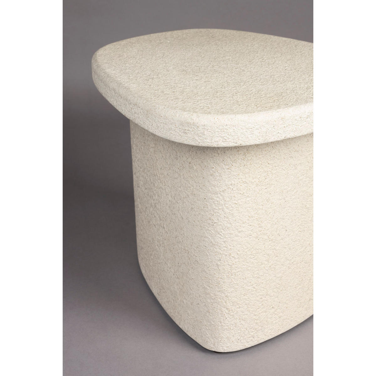 BEISTELLTISCH Veda Hoch Recycelt Beige - Beige, Stein (56/45/41cm) - Dutchbone