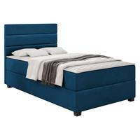 BOXBETT Elen - Blau/Schwarz, Holz/Holzwerkstoff (90/200cm) - MIRJAN24