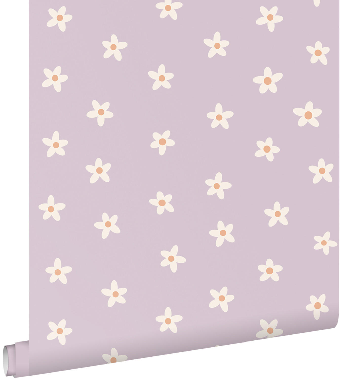 TAPETE Gänseblümchen 53 cm x 10.05 m - Lila, Papier (53/0.1cm) - ESTAhome