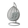 HÄNGESESSEL-KISSEN grau – halbrund, 80/120 cm - Grau, Textil (80/12/120cm) - Homescapes