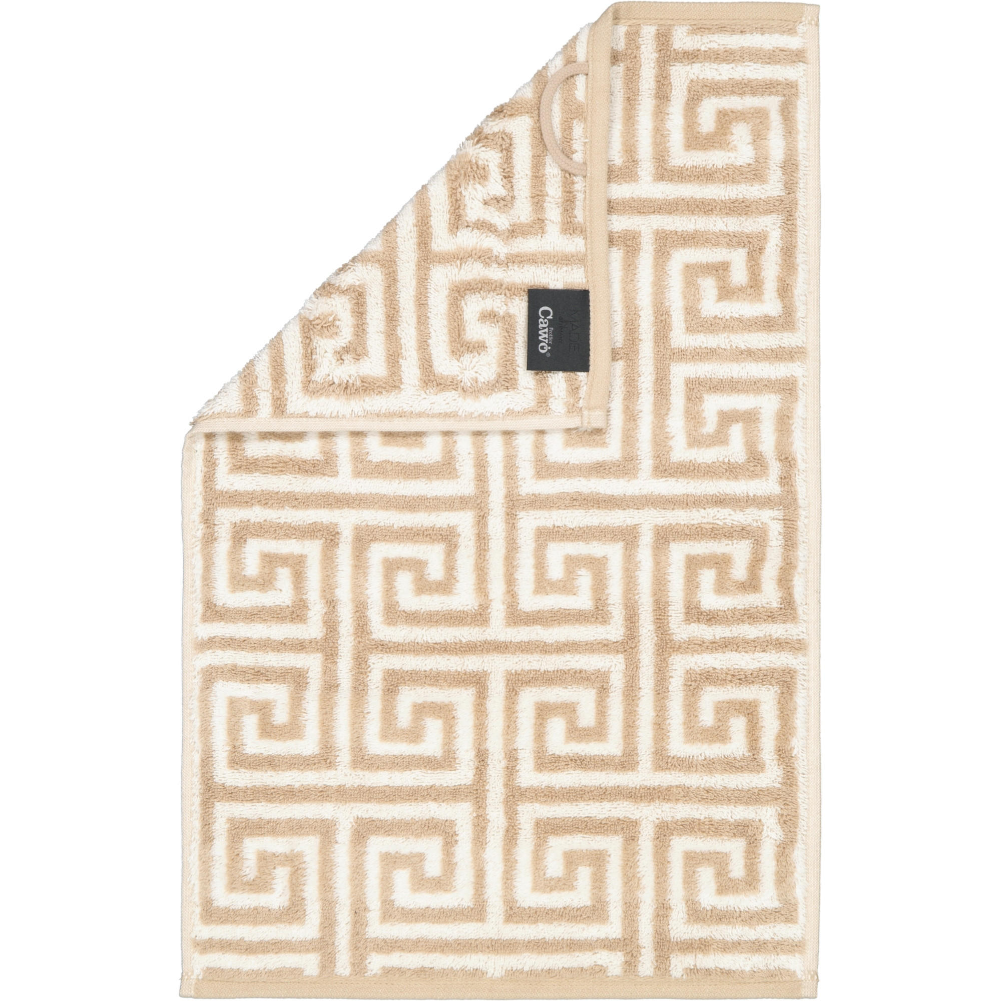 HANDTÜCHER NOBLESSE ELEGANCE ALLOVER 1088 SAND - 33 - Beige, Textil (30/50cm) - Cawoe