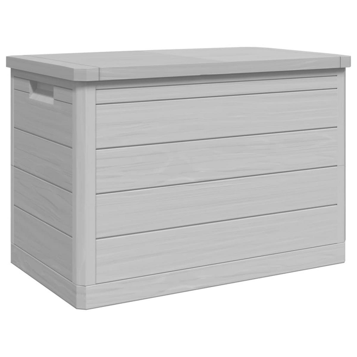 OUTDOOR-KISSENBOX Grau 77,5/44,5/53 Cm Polypropylen - Grau, Kunststoff (44.5/53/77.5cm) - vidaXL