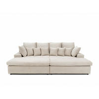 SOFA Arosa - Beige, Holzwerkstoff/Textil (286/103/170cm) - Fun Möbel