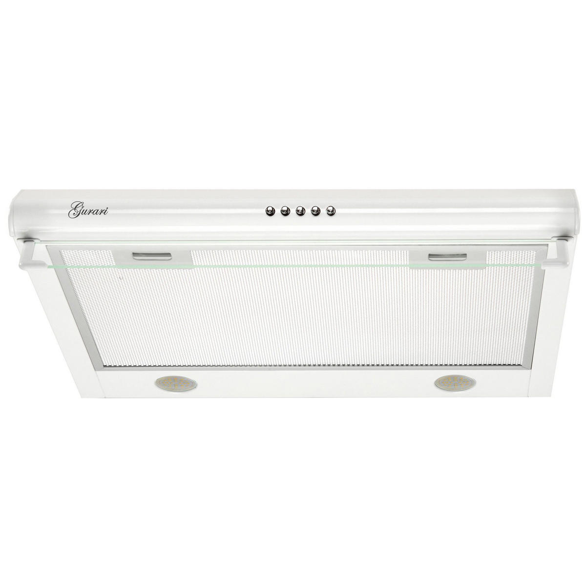 DUNSTABZUGSHAUBE GCH F 590 60 WH 60 cm Weiß - Weiß, Metall (60/13.4/46.7cm) - Gurari