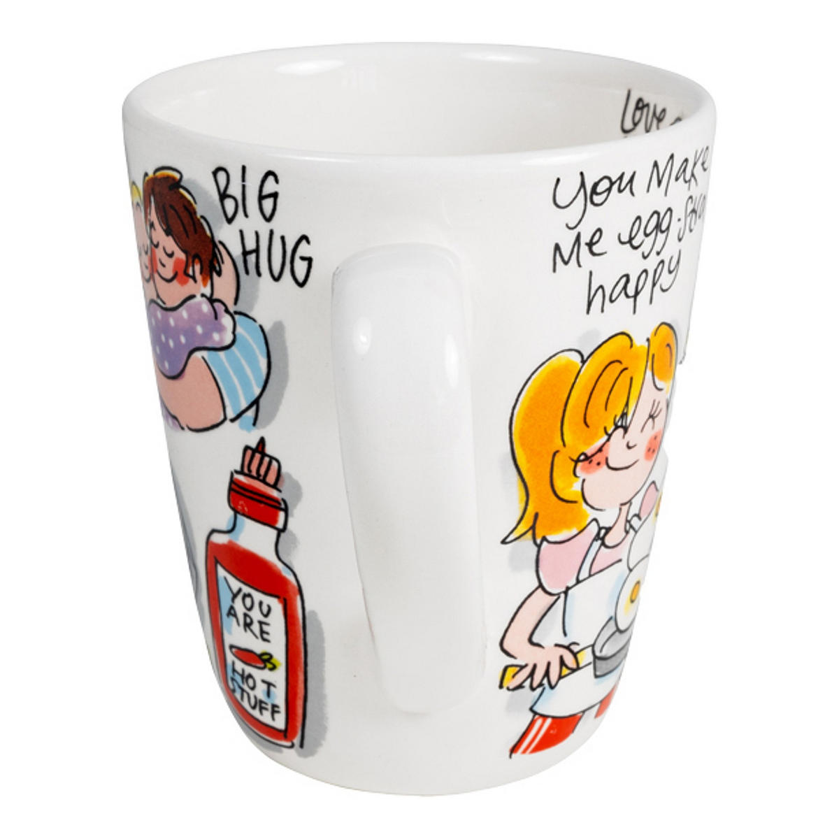 BECHER Ich gehöre dir in Bunt - 350 ml - Multicolor, Keramik (0.35L) - Blond Amsterdam