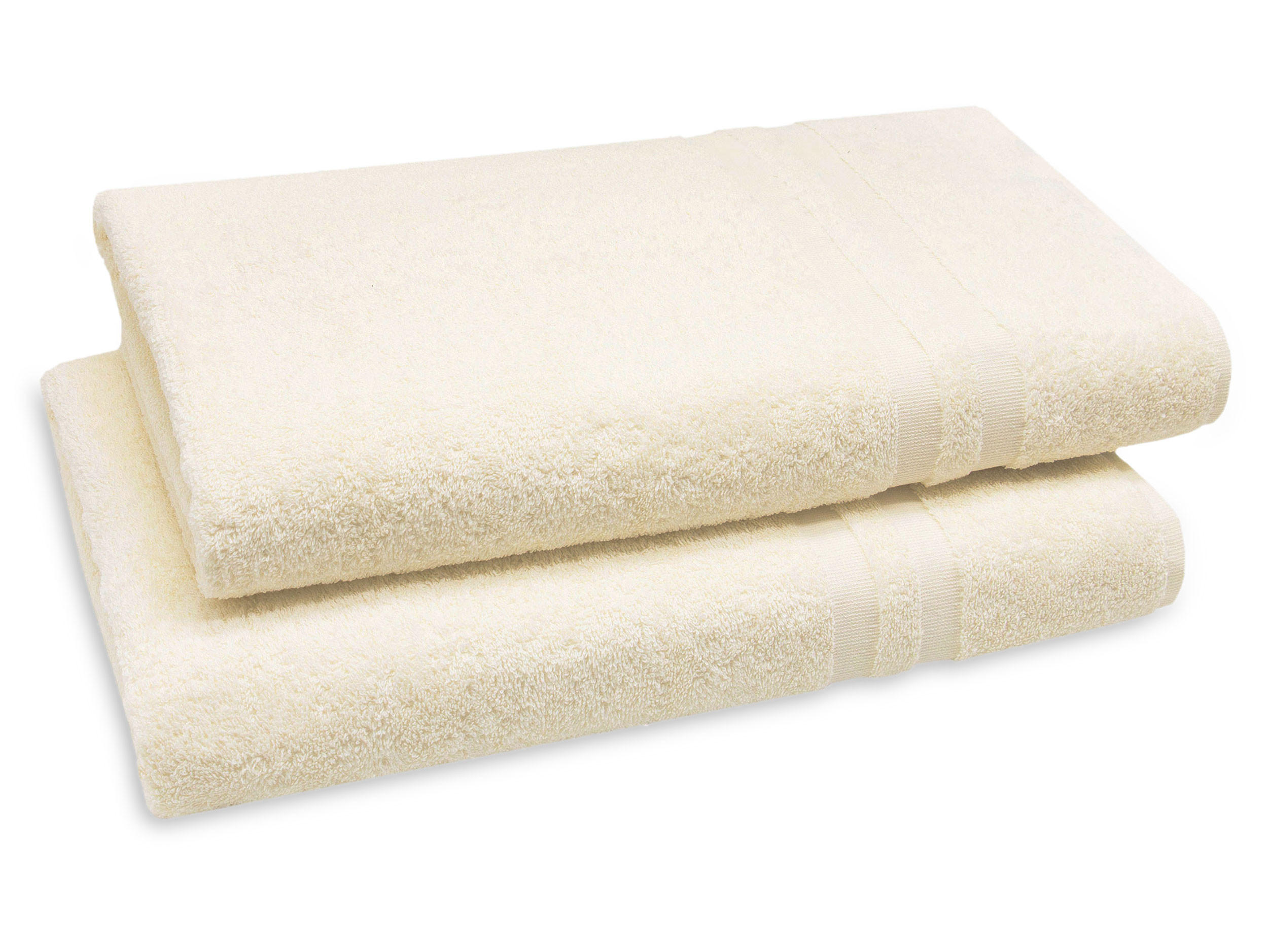 SAUNATUCH, 2er-Set, 70x180 cm, 100% Baumwolle, Beige - Beige, Textil (70/180cm) - Zollner