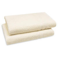 SAUNATUCH, 2er-Set, 70x180 cm, 100% Baumwolle, Beige - Beige, Textil (70/180cm) - Zollner