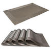 PLATZSET Untersetzer 45/30 cm (6er-Set) - Taupe, Kunststoff (45/30/0.16cm) - Intirilife