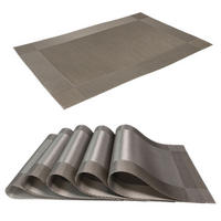 PLATZSET Untersetzer 45/30 cm (6er-Set) - Taupe, Kunststoff (45/30/0.16cm) - Intirilife