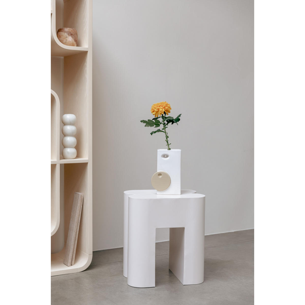 VASE Bloomer - Beige, Keramik (23cm) - Zuiver