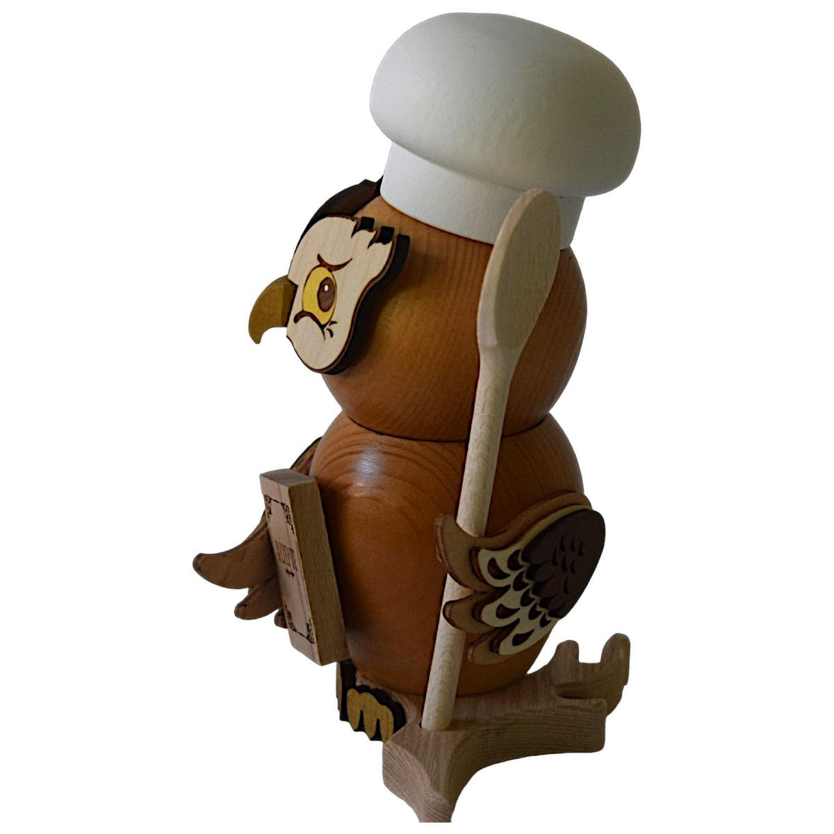 RAUCHFIGUR Eule Koch 15 cm - Multicolor, Holz (10/15/10cm)