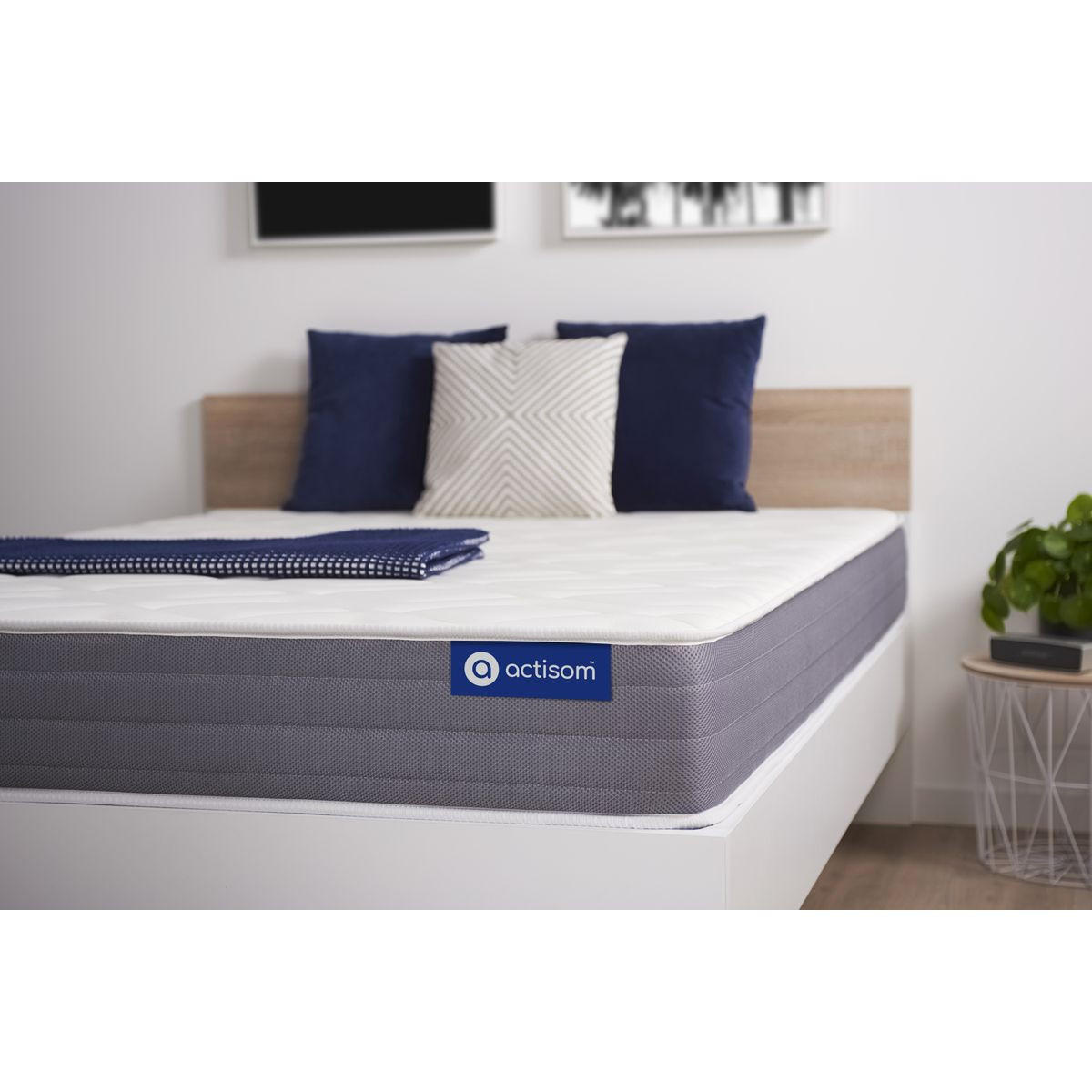 MATRATZE Actilatex dream Latex und Memory-Schaum 100 x 200 cm h2 - Weiß, Textil (100/200cm) - ACTISOM