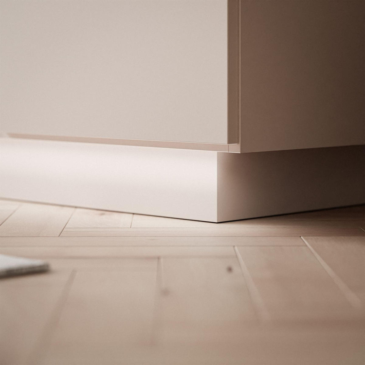 KOMMODE LINA KASCHMIR II 1D4S mit LED-Beleuchtung Push-Open-System - Kaschmir/Beige, Holzwerkstoff (138/84/40cm) - Lookway