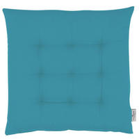 SITZKISSEN MIT 9 PUNKT-STEPPUNG DOVE - Petrol, Textil (40/40/5cm) - Tom Tailor