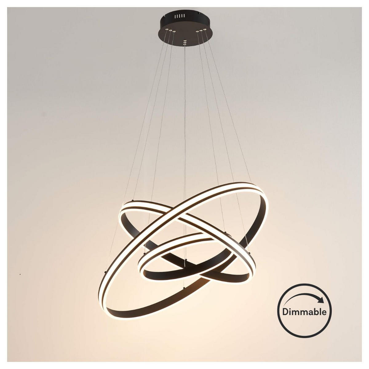 HÄNGELEUCHTE Maroggia, Schwarz, 30cm - Schwarz, Metall (200/80/30cm) - KOSILUM