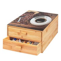 KAFFEEKAPSEL-BOX, Bambus - Braun, Holz (30/18.5/30cm) - bremermann