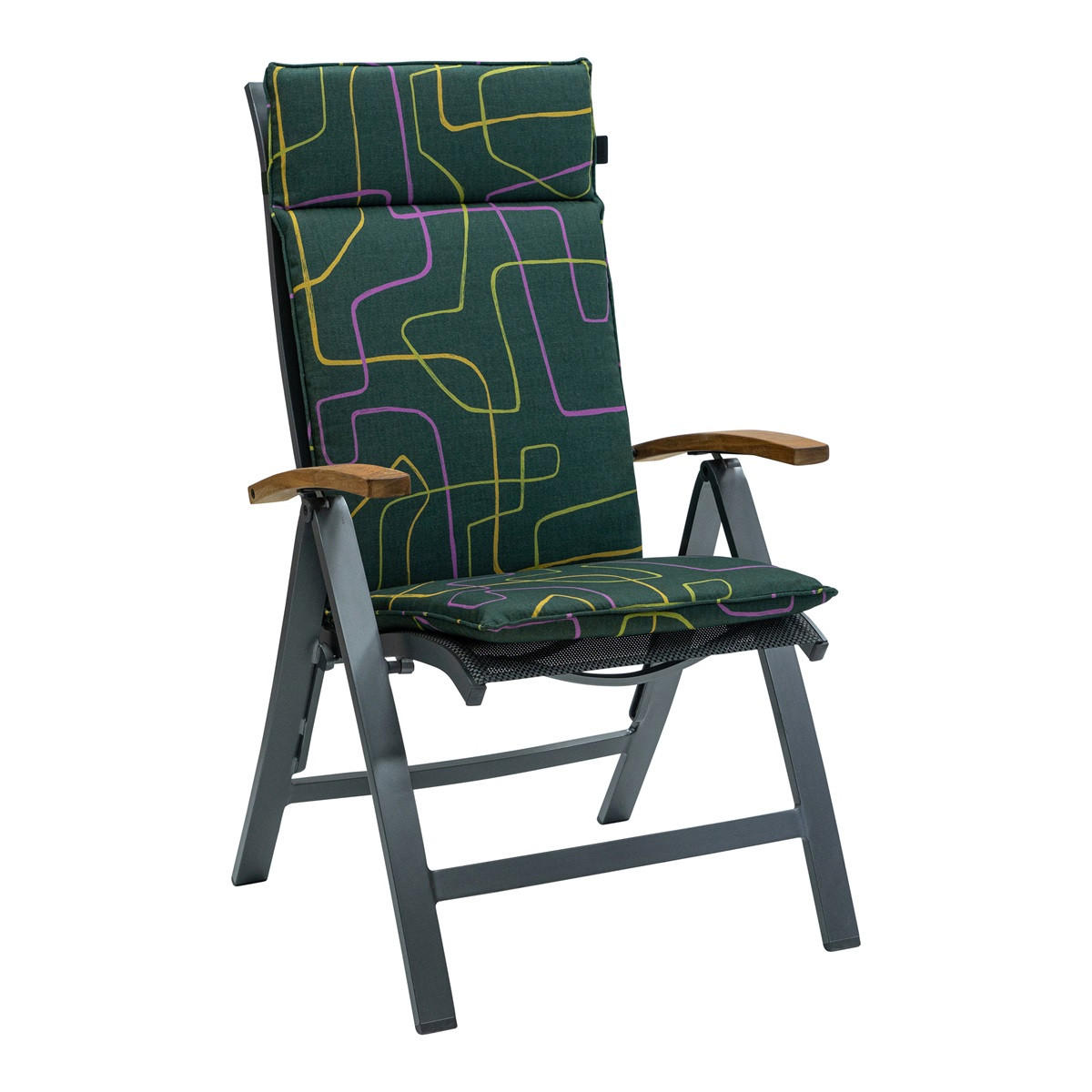 GARTENSTUHLKISSEN Joah 120/50 cm 4er-Set - Grün, Textil (50/8/120cm) - Madison