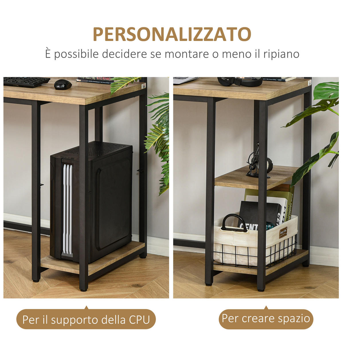 BÜROTISCH Braun 1 Stück - Braun, Holzwerkstoff (53/200/100cm) - GiPP