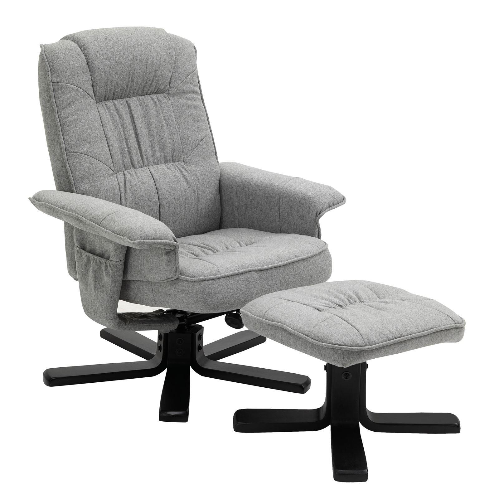 Idimex Relaxsesselset Grau, Schwarz 76x87x61 cm