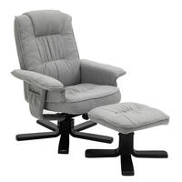 RELAXSESSELSET CHARLY - Schwarz/Grau, Textil (76/87/61cm) - IDIMEX
