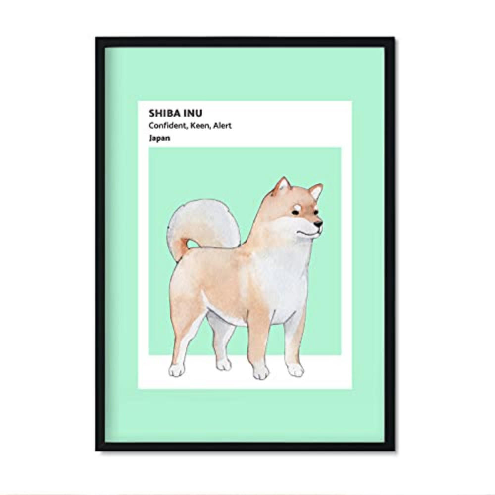 POSTER Hunde Illustrationen – Liba-Inu A4 Rahmenlos - Klar, Papier (29.7/5/21cm) - Nacnic